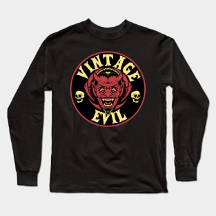 Vintage Evil Devil Long Sleeve T-Shirt